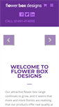 Mobile Screenshot of flowerboxdesigns.co.uk